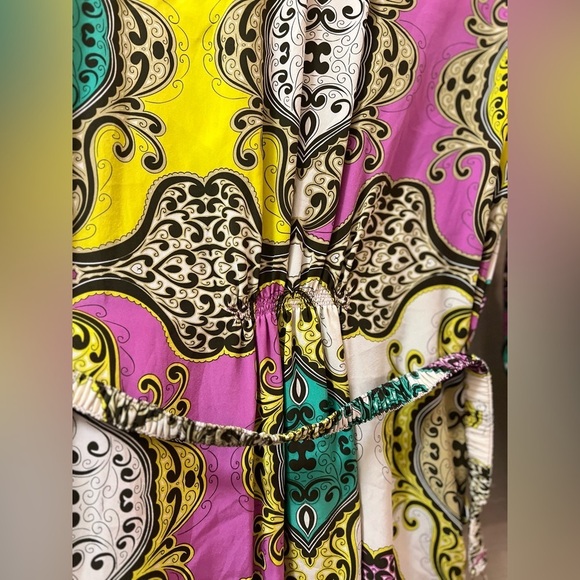 ⚪️ Yoana Baraschi vintage floral dress size 8 paisley belted - Picture 10 of 10